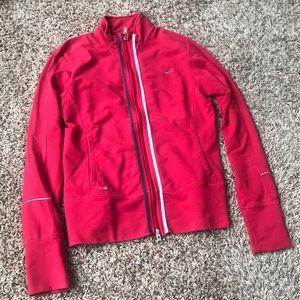 Nike zip-up long sleeve top